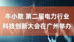 牛小散 第二届电力行业科技创新大会在广州举办
